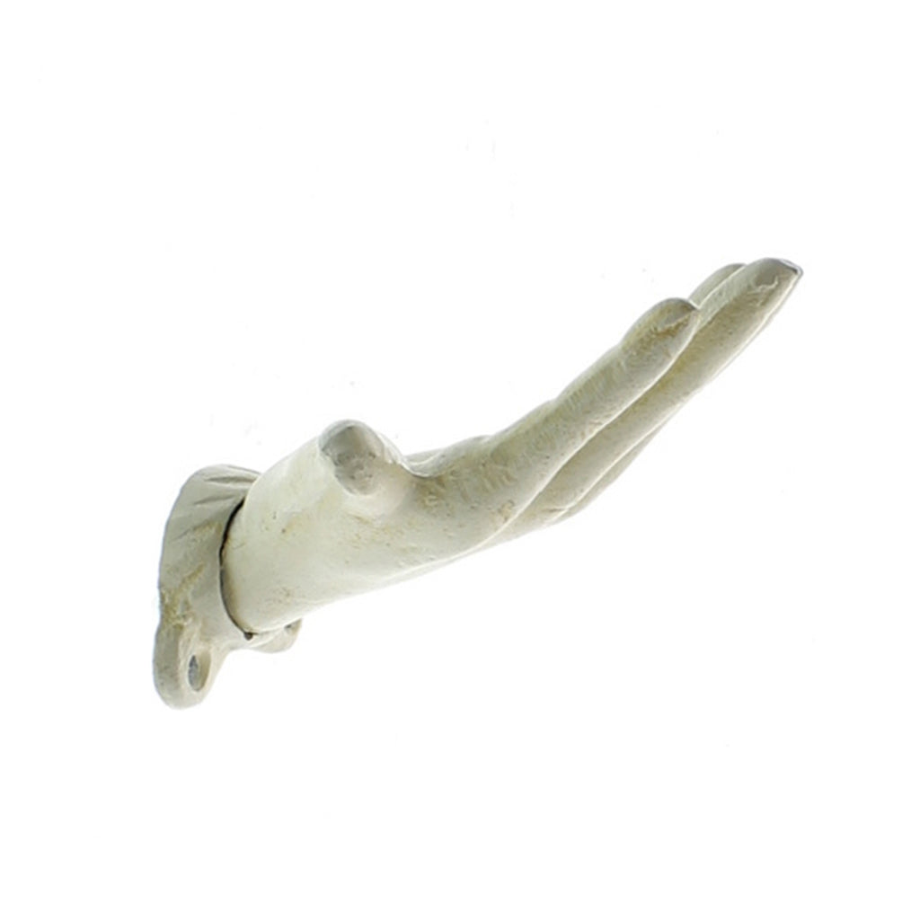 Antique White Wall Mounted Open Hand - Bombay Mercantile