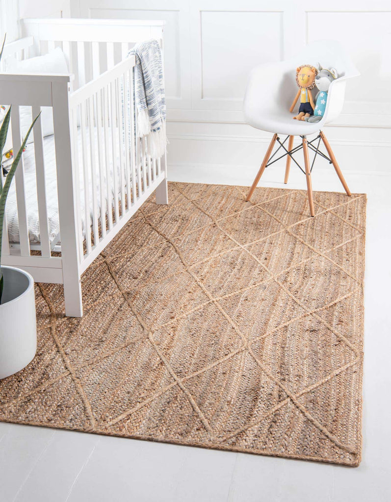 Trellis Braided Jute Rug - The Nifty Decor