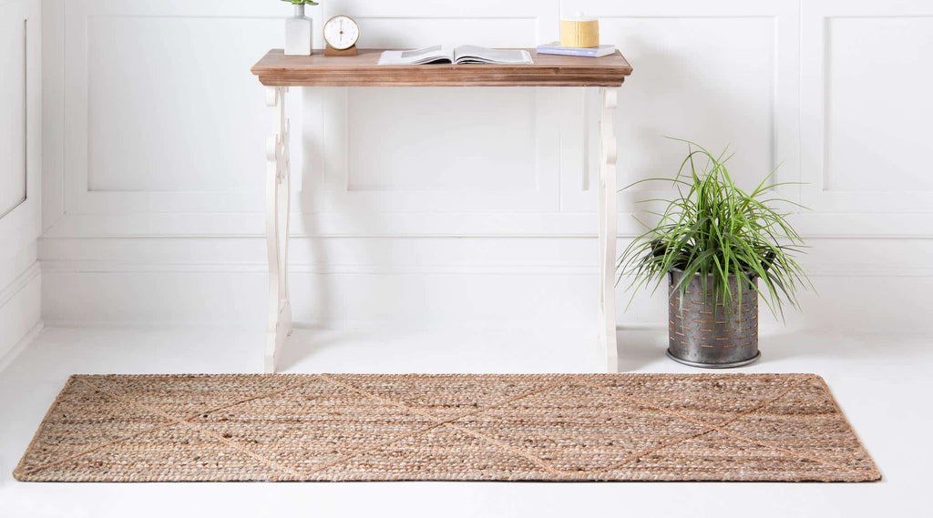 Trellis Braided Jute Rug - The Nifty Decor