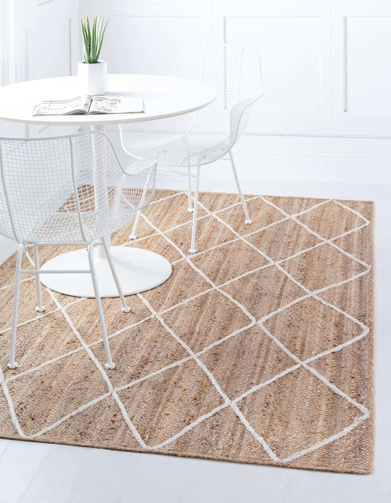 Trellis Braided Jute Rug - The Nifty Decor