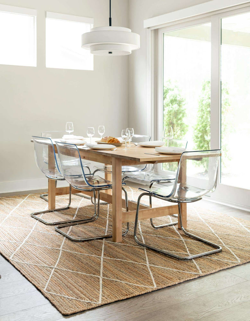 Trellis Braided Jute Rug - The Nifty Decor