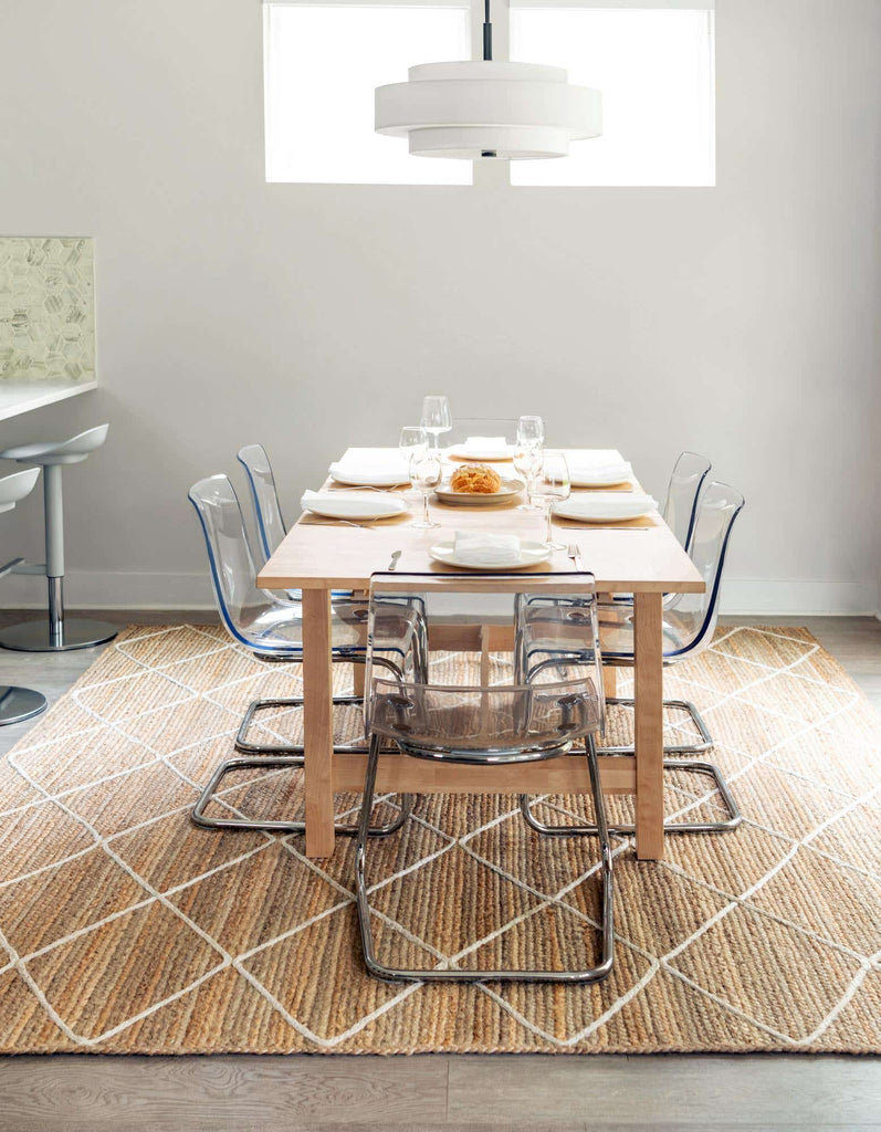 Trellis Braided Jute Rug - The Nifty Decor