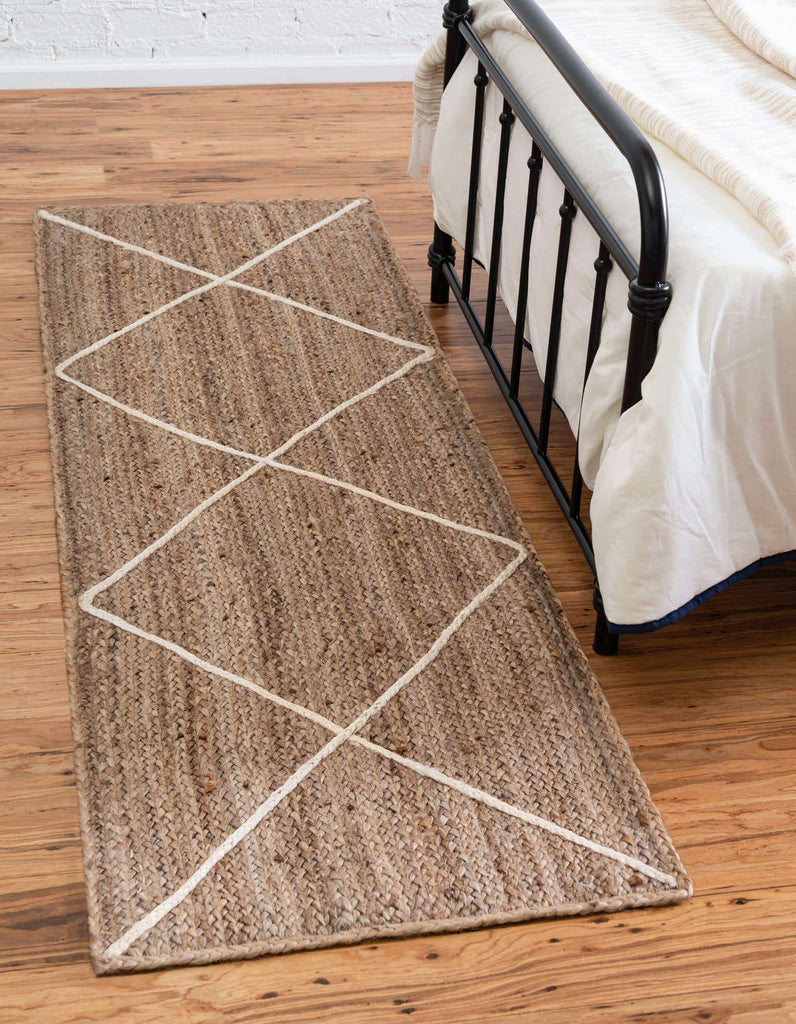 Trellis Braided Jute Rug - The Nifty Decor