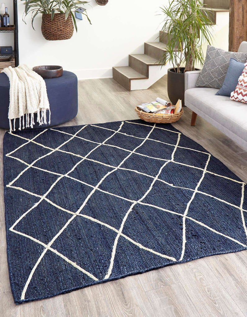 Trellis Braided Jute Rug - The Nifty Decor