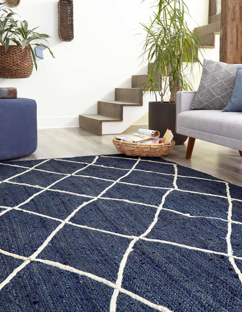 Trellis Braided Jute Rug - The Nifty Decor