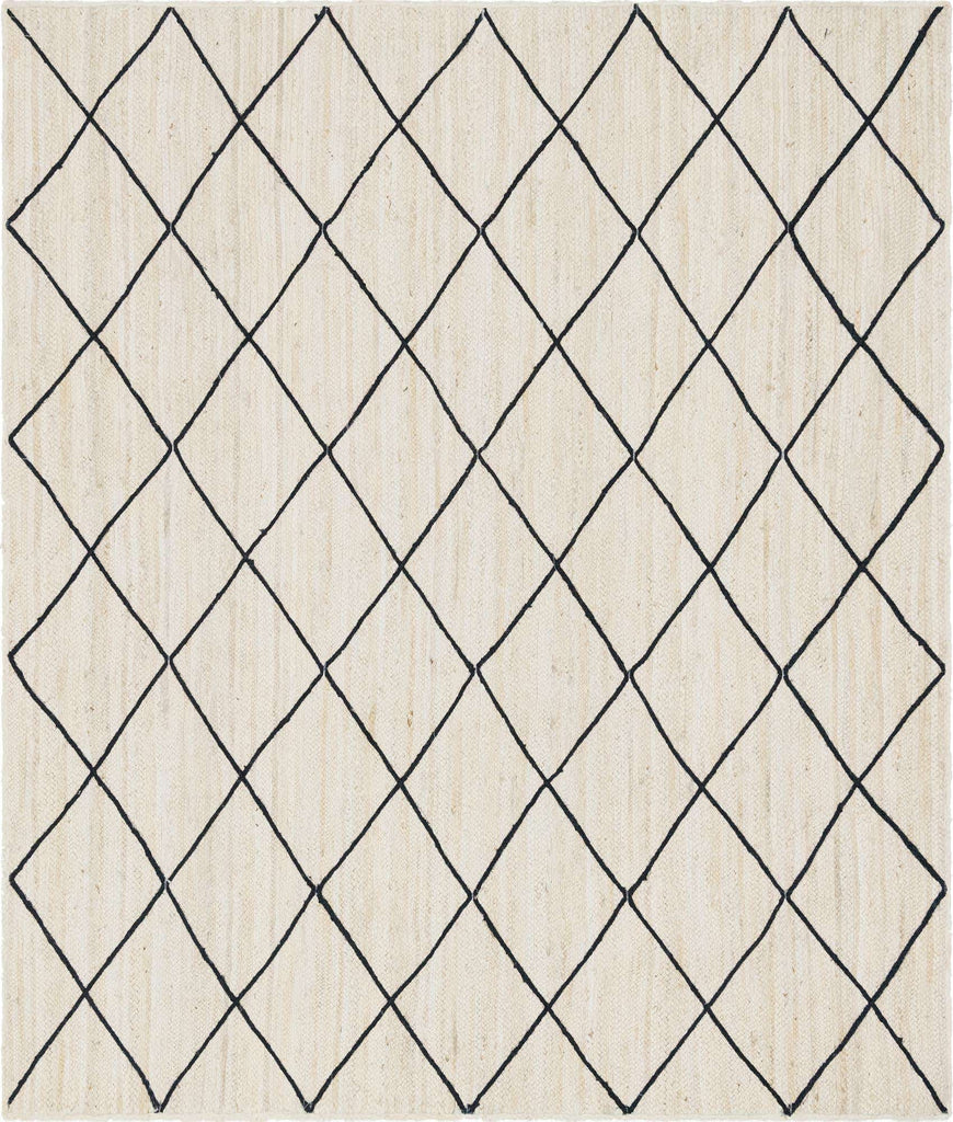 Trellis Braided Jute Rug - The Nifty Decor