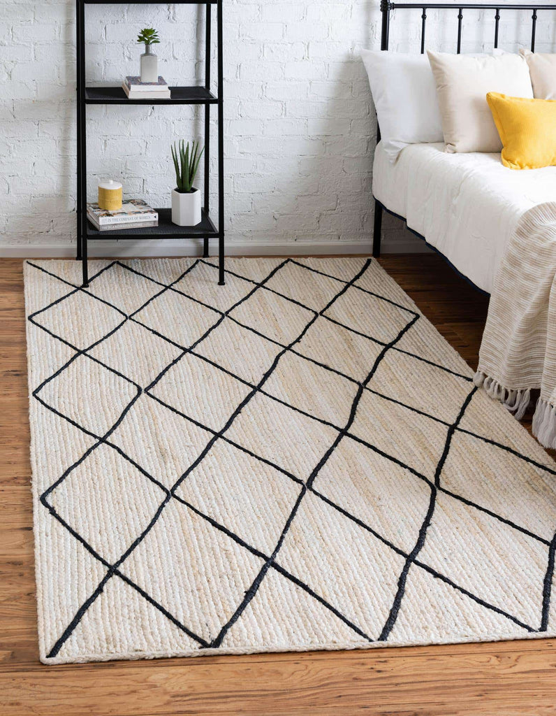 Trellis Braided Jute Rug - The Nifty Decor