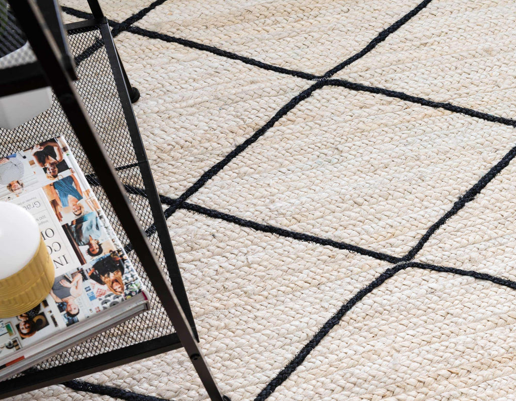 Trellis Braided Jute Rug - The Nifty Decor