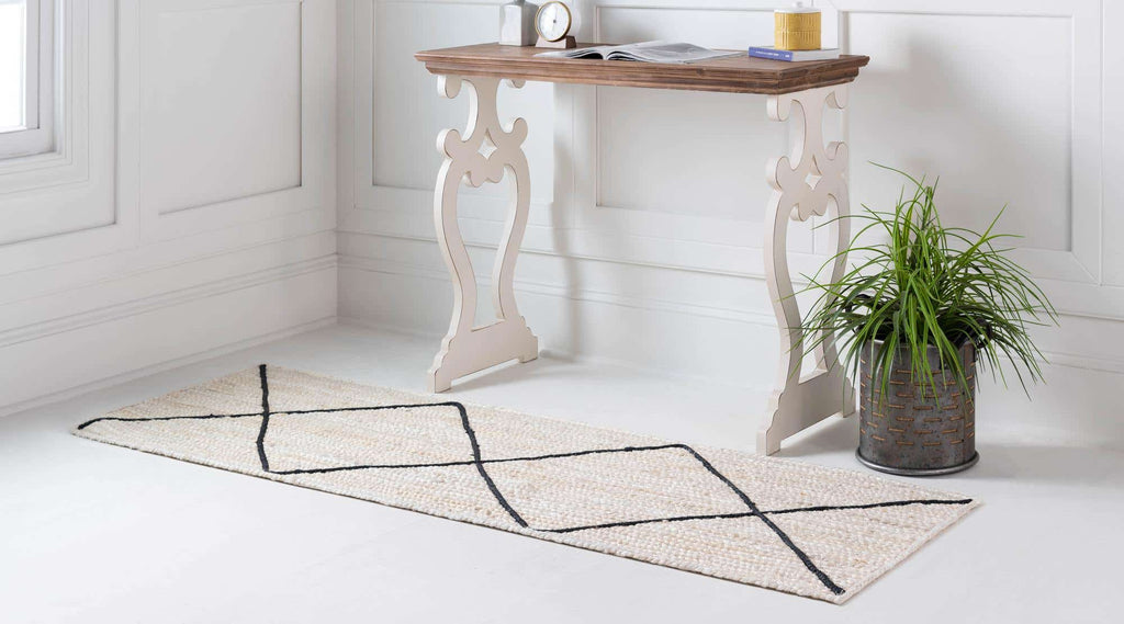 Trellis Braided Jute Rug - Bombay Mercantile