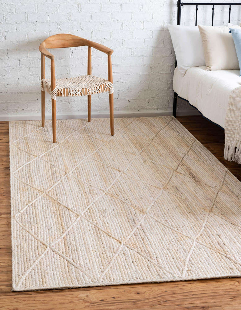 Trellis Braided Jute Rug - Bombay Mercantile