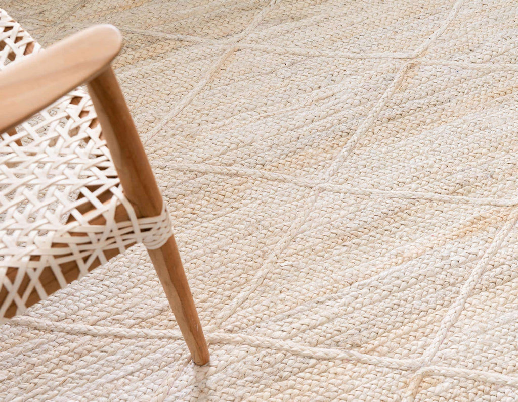 Trellis Braided Jute Rug - Bombay Mercantile