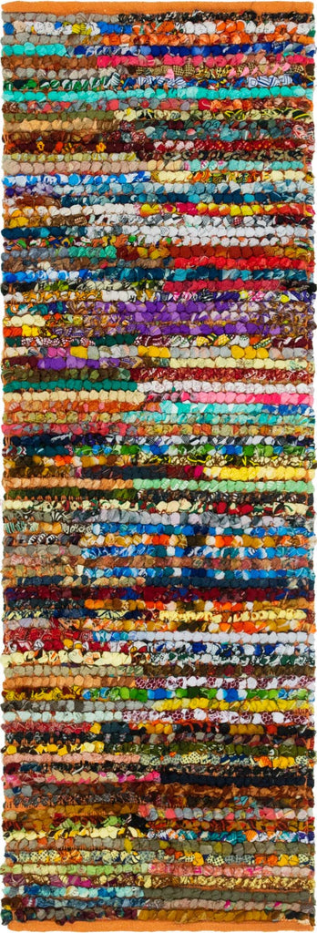 Multi-Striped Braided Chindi Rug - The Nifty Decor