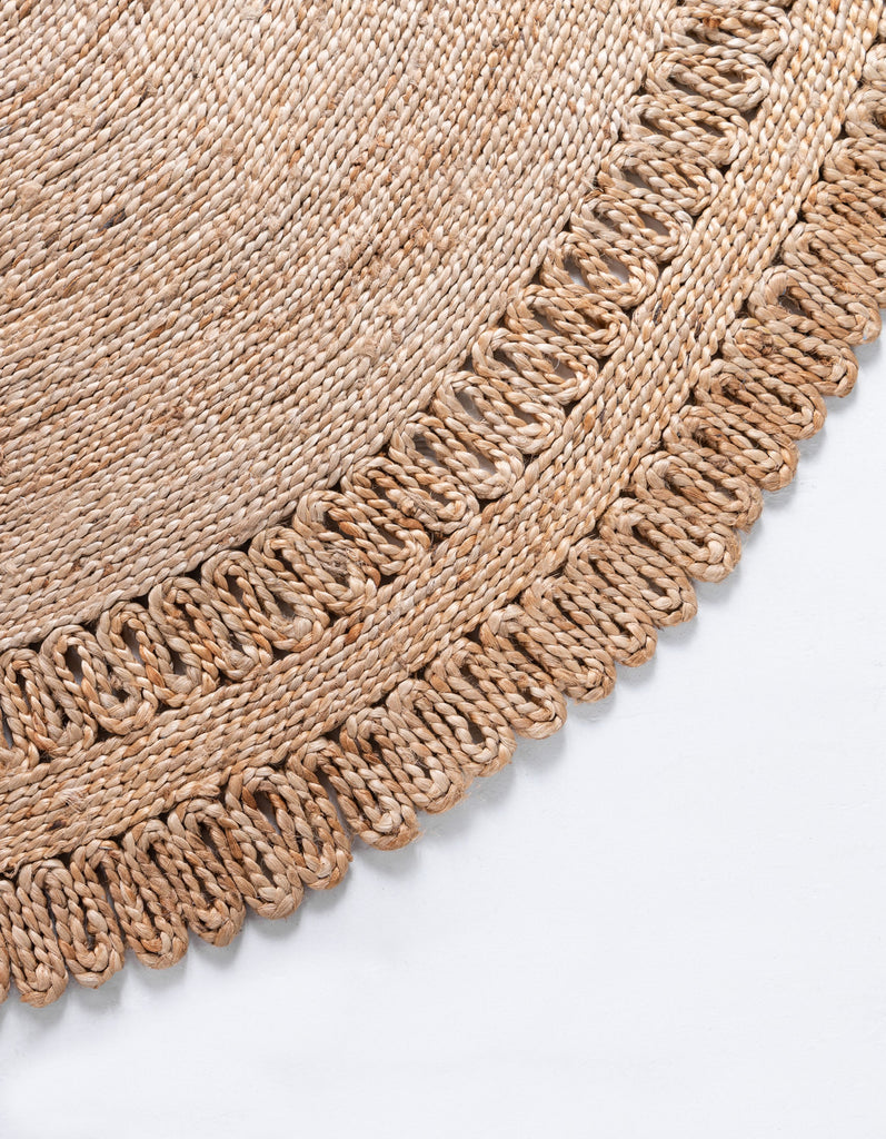 Floral Braided Jute Rug - The Nifty Decor