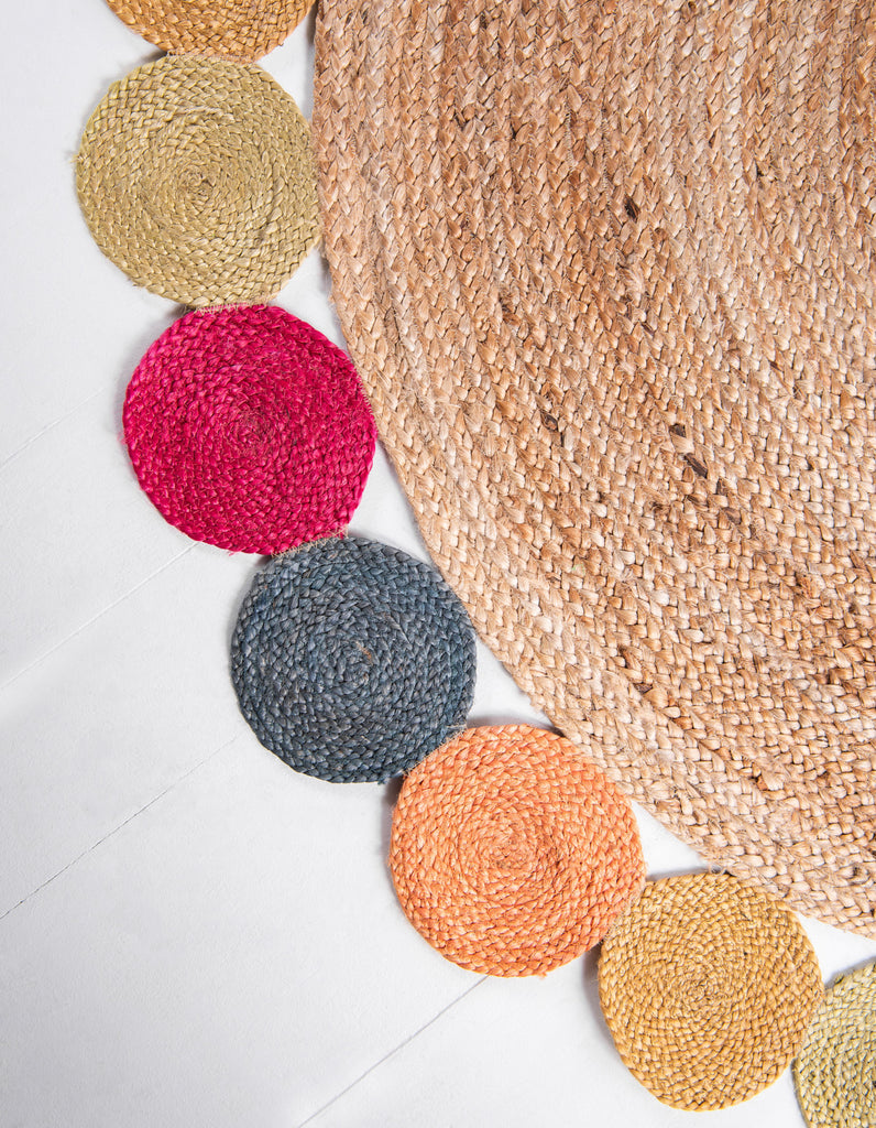 Circles Braided Jute Rug - The Nifty Decor