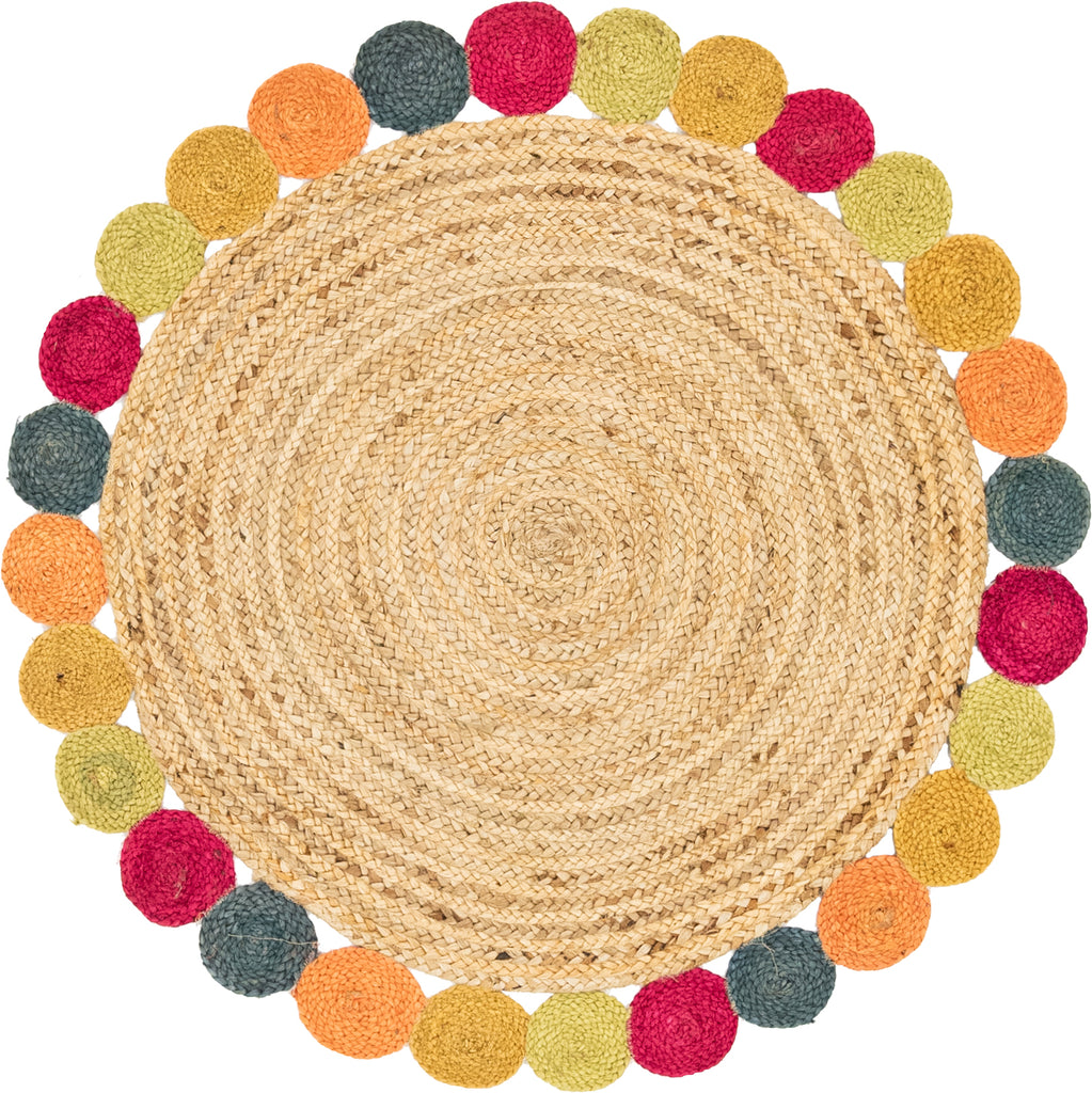 Circles Braided Jute Rug - The Nifty Decor
