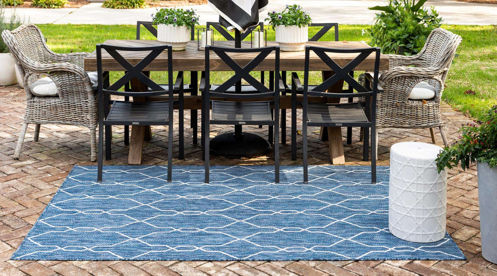 Outdoor Links Trellis Rug - The Nifty Decor