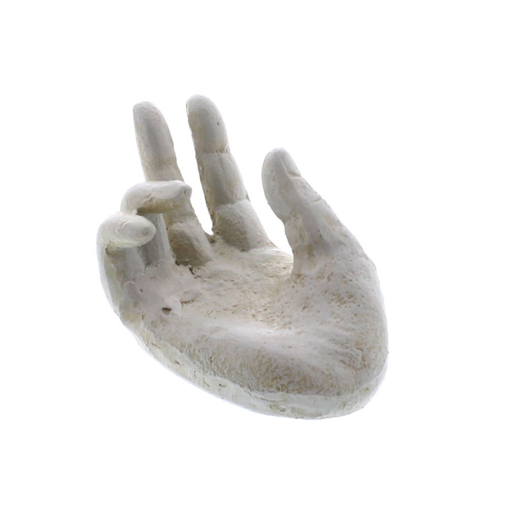 Single Hand Card Holder - Antique White - The Nifty Decor