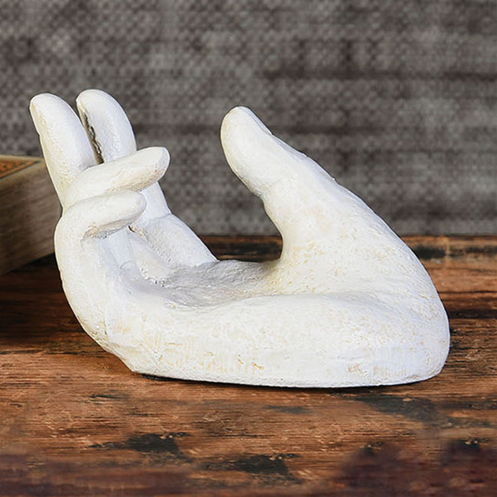 Single Hand Card Holder - Antique White - The Nifty Decor