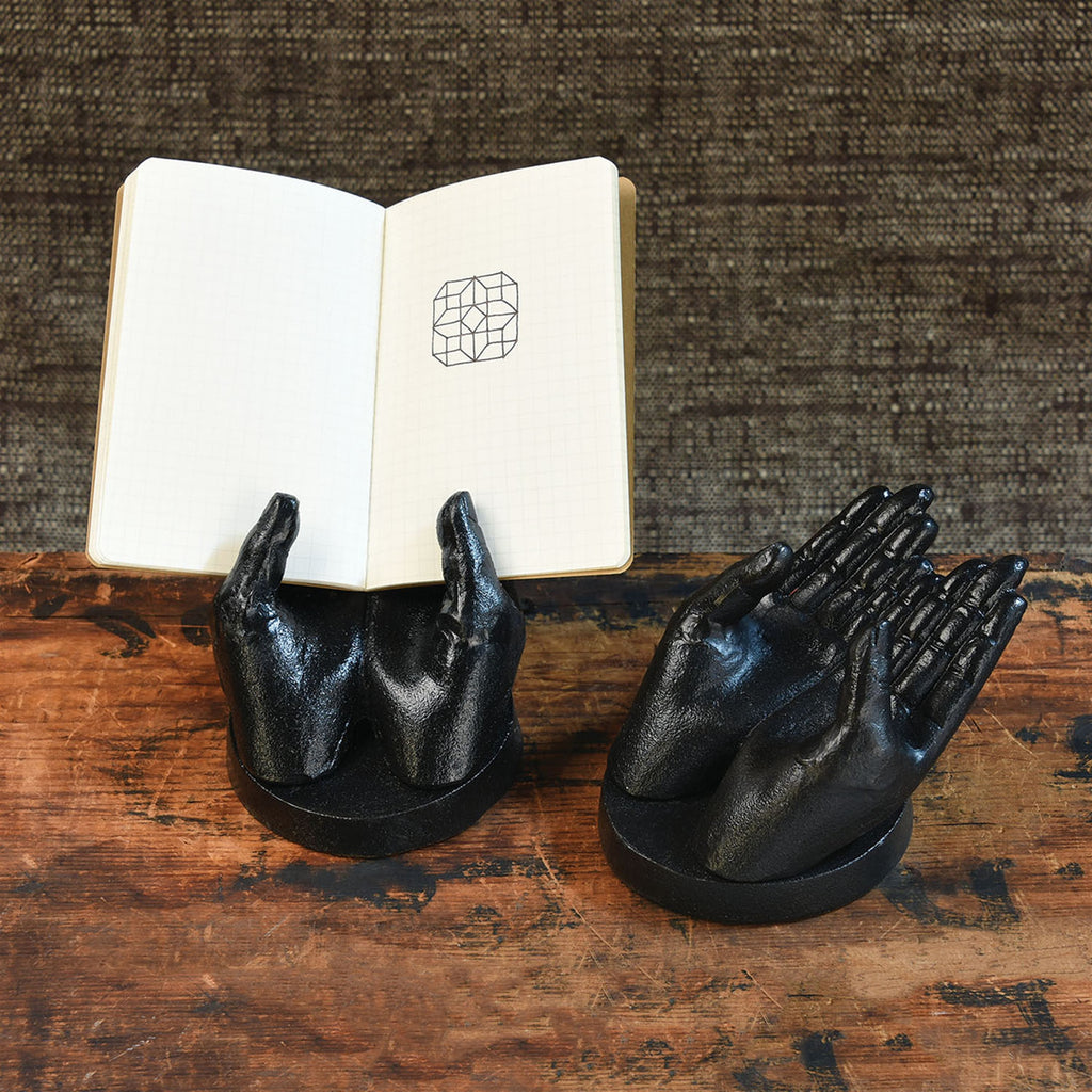 Two Hand Card Holder - Antique Black - The Nifty Decor