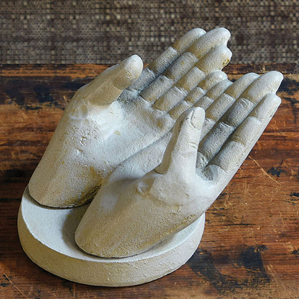Two Hand Card Holder - Antique White - The Nifty Decor