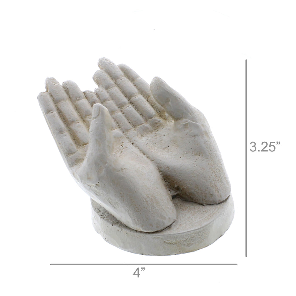 Two Hand Card Holder - Antique White - The Nifty Decor