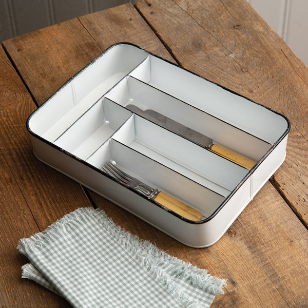 Farmhouse Cutlery Tray - The Nifty Decor