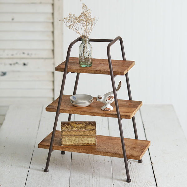 Tabletop A-Frame Shelves - The Nifty Decor