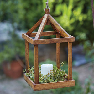 Simple Open Wood Lantern - The Nifty Decor