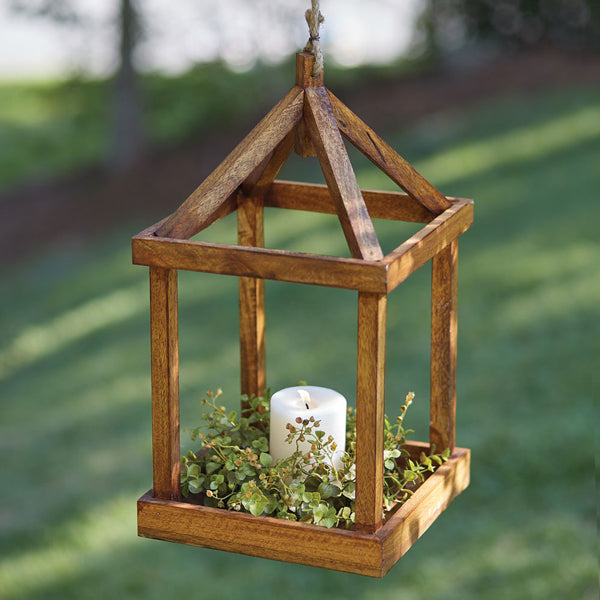Simple Open Wood Lantern - The Nifty Decor