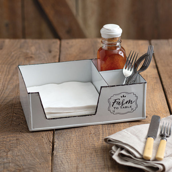 Farm to Table Napkin Caddy - The Nifty Decor