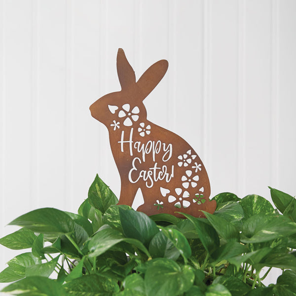 Rustic Happy Easter Garden Stake - Bombay Mercantile