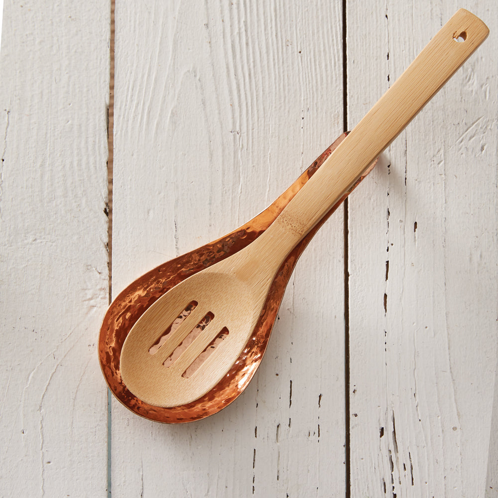Stamped Copper Spoon Rest - Bombay Mercantile