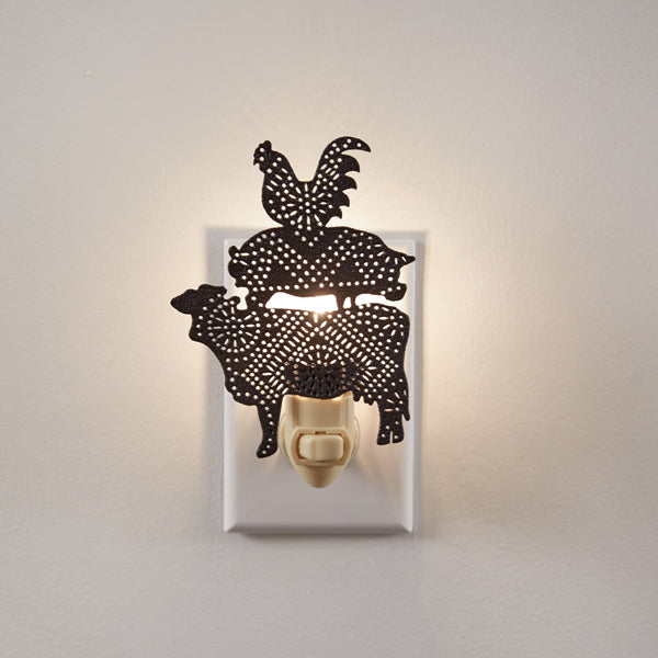 Stacked Farm Animals Night Light - Box of 4 - Bombay Mercantile