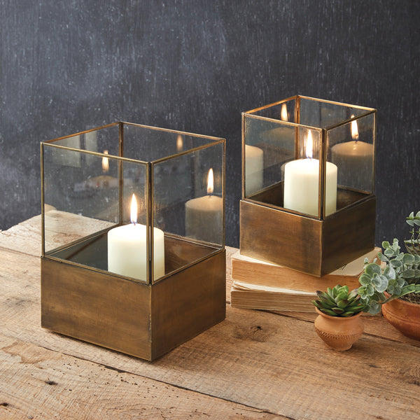 Set of Two Courtyard Lanterns - Bombay Mercantile