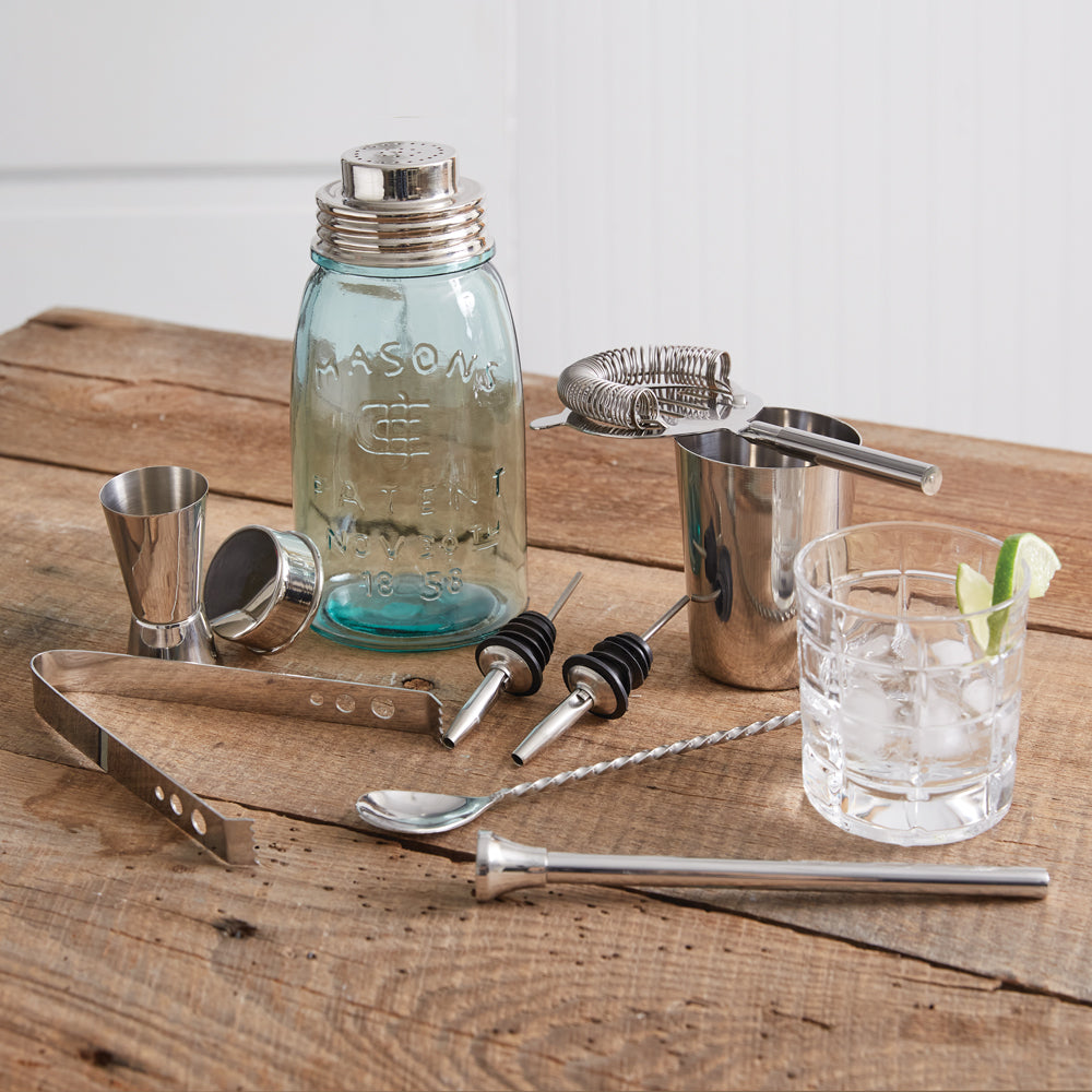 Mason Jar Bar Set - Bombay Mercantile
