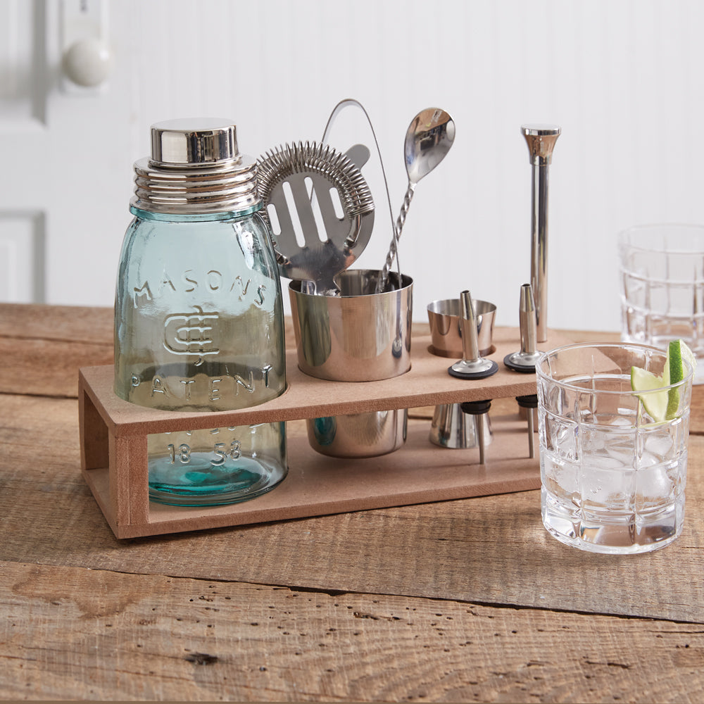 Mason Jar Bar Set - Bombay Mercantile