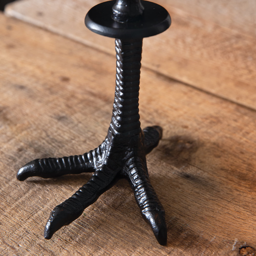 Set of Two Crows Feet Taper Candle Holders - Bombay Mercantile