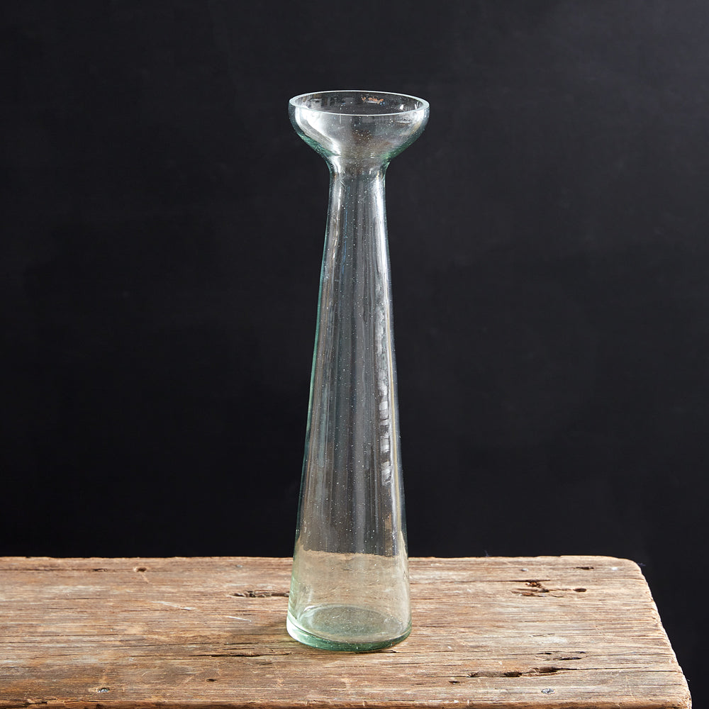 Recycled Glass Trumpet Vase - Box of 2 - Bombay Mercantile
