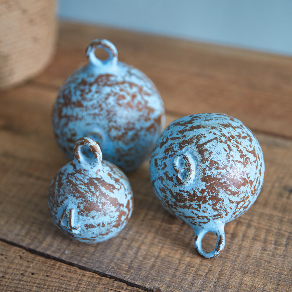 Set of Three Weathered Nautical Weights - Bombay Mercantile