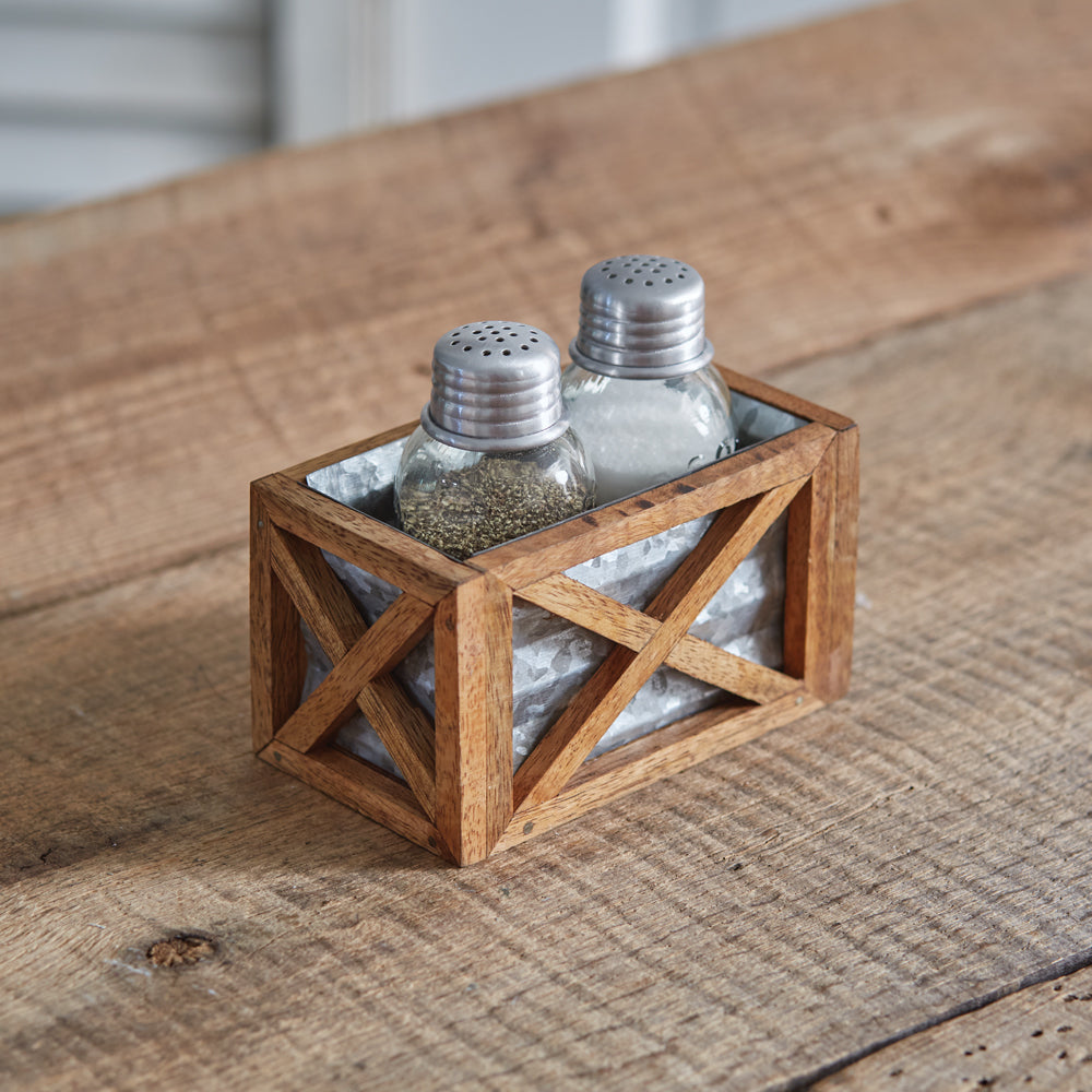 Barn Door Salt and Pepper Caddy - Bombay Mercantile