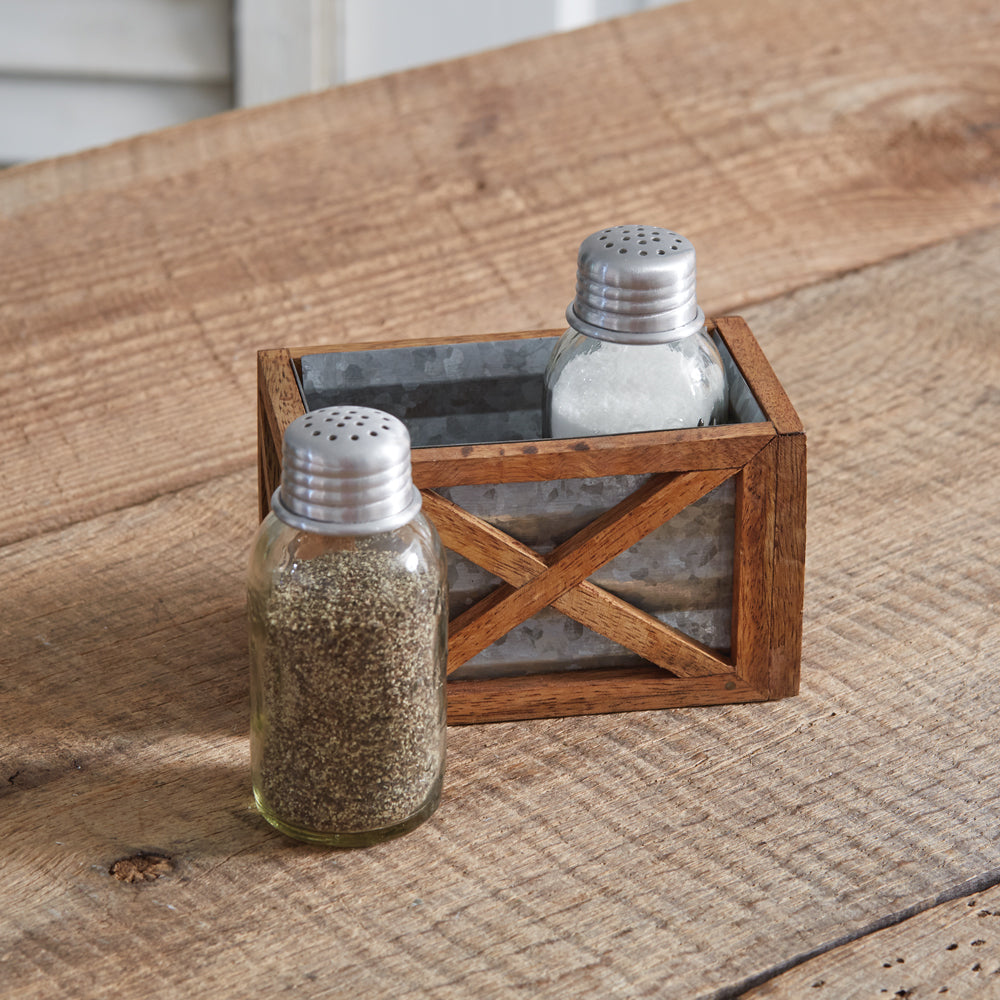 Barn Door Salt and Pepper Caddy - Bombay Mercantile
