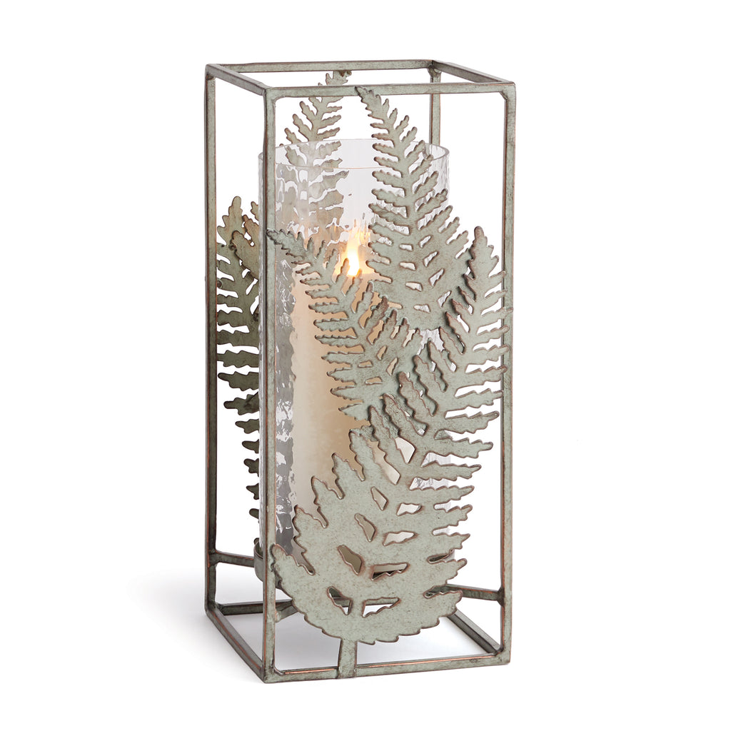 VERDIGRIS FERN HURRICANE LARGE - The Nifty Decor