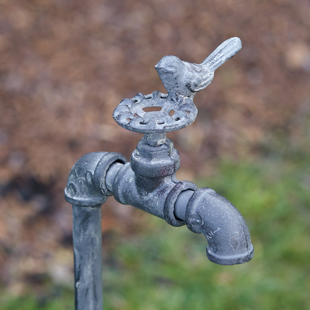 Spigot and Lilly Pad Garden Stake - Bombay Mercantile