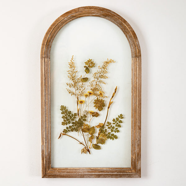 Brown Arched Botanical Wall Decor - The Nifty Decor