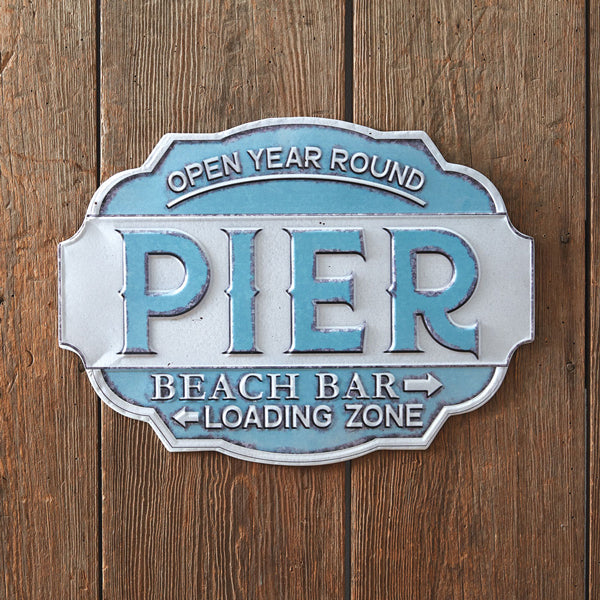 Beach Pier Wall Sign - The Nifty Decor