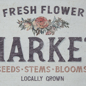 Locally Grown Flower Market Framed Sign - The Nifty Decor