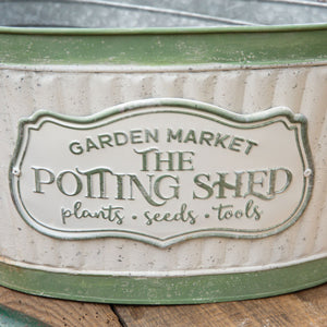 Rustic Potting Shed Buckets, Set of 3 - The Nifty Decor