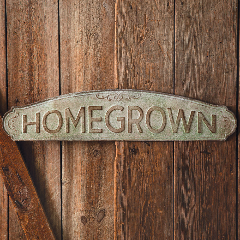 Homegrown Garden Sign - Bombay Mercantile