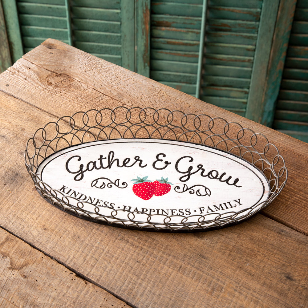 Gather & Grow Strawberry Tray - Bombay Mercantile