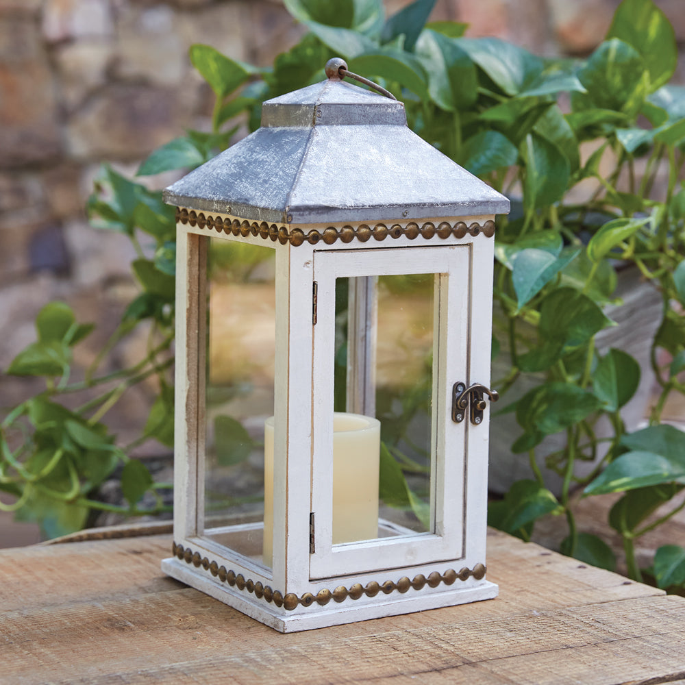 Cottage Wood and Metal Lantern - Bombay Mercantile